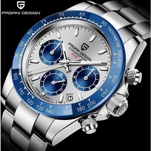 2020 PAGANI Design new quartz multifunction sport men wristwatch stainless steel waterproof fashion watch top luxury chronograph