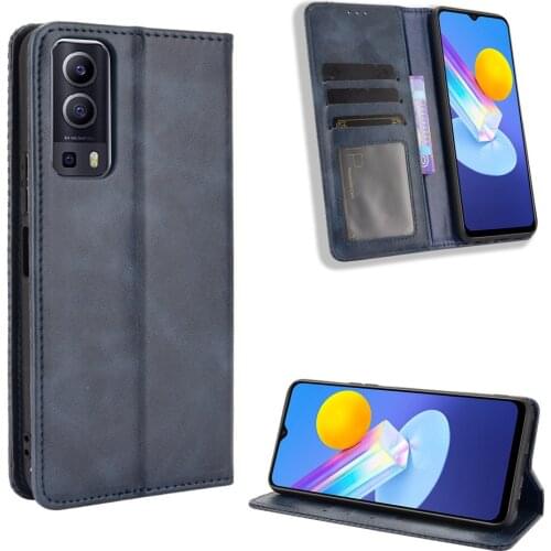 For Vivo Y72 5G Wallet Flip Style PU Leather Phone Bag Cover For Vivo Y72 5G / iQOO Z3 With Photo Frame
