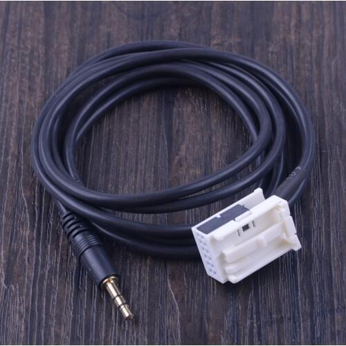 CITALL New 12 pin 3.5MM Stereo Car AUX Cable Connector Audio Adapter Fit for Peugeot 307 308 406 407 508 607 3008 Partner RCZ