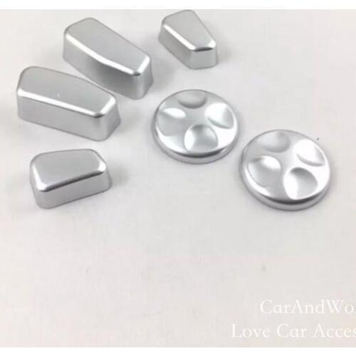 For Jeep Compass 2017 2018 Master Pilot Seat Adjustment Button Cover Interior Adjust Trims ABS Chrome Stickers Car Accessories