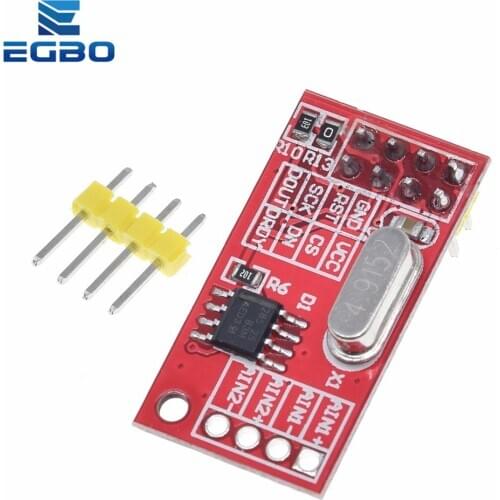 EGBO AD7705 Dual 16 bit ADC data acquisition module programmable input gain SPI interface