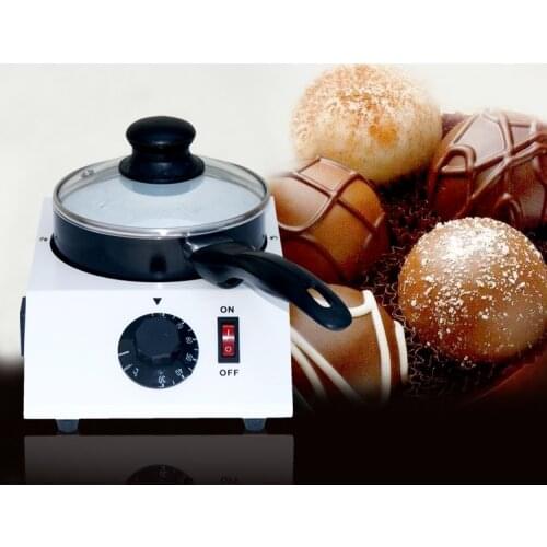 40W Mini Electric Chocolate Melting Machine Chocolate Melting Pot Ceramic Non-Stick Single Pot Chocolate Melter Stove Hot Sale