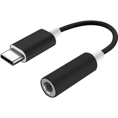 Type-C To 3.5mm Earphone Cable Adapter USB 3.1 USB-C To 3.5 AUX Audio Jack Male to Female Wholesale
