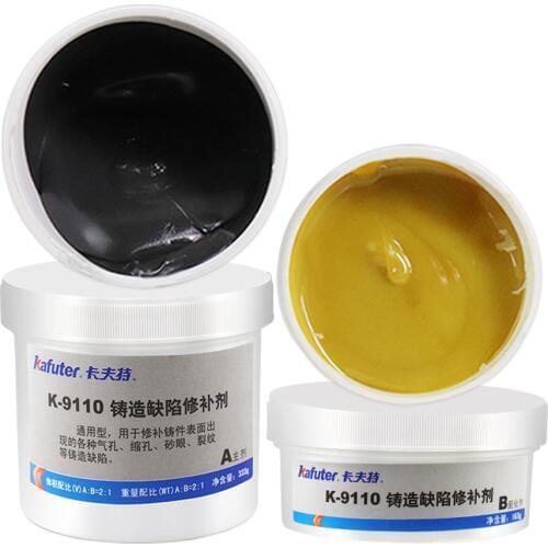 Kafuter K-9110 Casting Defect Repair Adhesive High Temperature Resistant Stainless Steel Iron Metal Stomatal Crack Special Glue