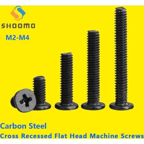 Cross Recessed Flat Head Machine Screws Flat Head Screw Cross Recessed pan Head Machine Screws Bolt Carbon Steel CM