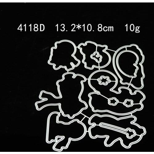 Metal Cutting Die Squirrel Elephant Fox Bear Bird Forest Animal Carving Stencil Scarpbooking Paper DIY Postcard Album Handcraft