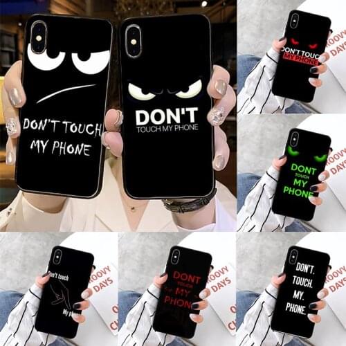 Do Not dont Touch My Phone high quality luxury Phone Case shell for iPhone 11 12 pro XS MAX 8 7 6 6S Plus X 5S SE 2020 XR