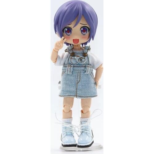 Ob11 clothes fashion strap dress cute dress for GSC, DDF, YMY body9, molly, obitsu11, 1/12bjd doll clothes accessories toys