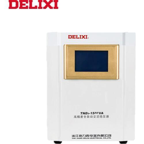 DELIXI TND3-1.5KVA voltage stabilizer 1.5kw household refrigerator PC stabilizer Output Voltage 220V AC voltage regulator