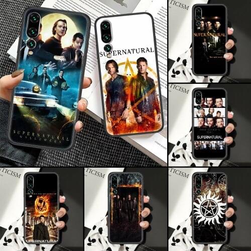 Supernatural Phone Case For Huawei P Mate P10 P20 P30 P40 10 20 Smart Z Pro Lite black fashion Etui trend bumper art funda
