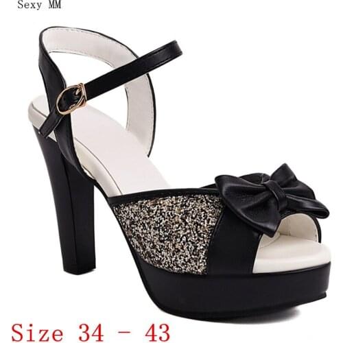 Pumps Women Peep Toe High Heels Party Wedding Platform Shoes Gladiator Sandals Woman High Heel Shoes Plus Size 34 - 40 41 42 43