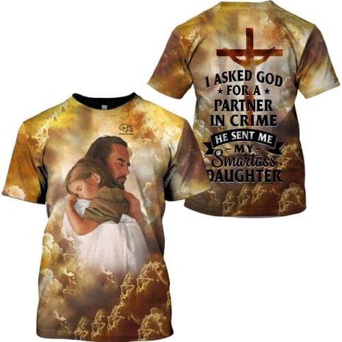 PLstar Cosmos Amazing 2021NewFashion 3DPrint Jesus Art Anime Unisex Men/Women Harajuku Streetwear Funny Short Sleeve T-shirt 1