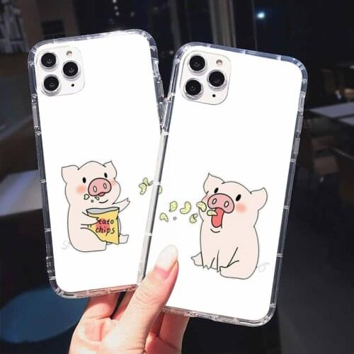 Always And Forever Best Friends Cartoon BFF Phone Case Transparent for iPhone 11 12 mini pro XS MAX 8 7 6S Plus X 5S SE 2020 XR
