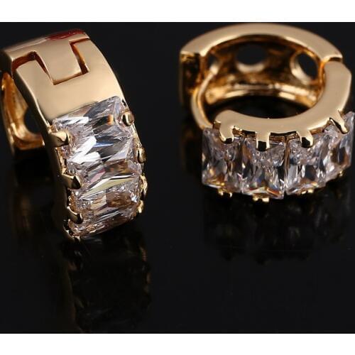 Fashion Design Small Huggie Hoop Earrings for Womens Paved Zirconia Crystal Stone Earing Jewelry pendientes mujer moda 2020