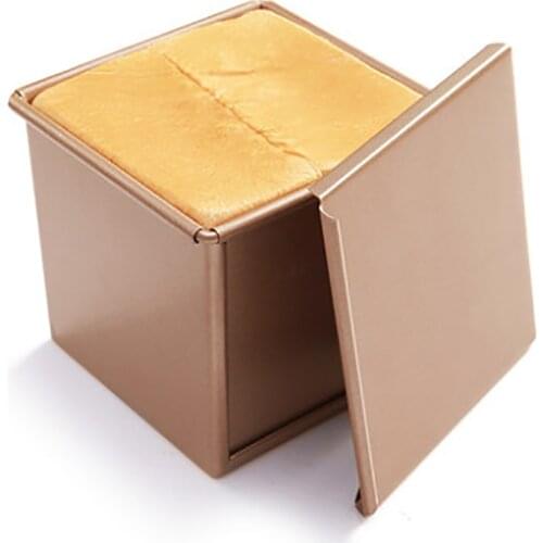 100x100mm Toast Box Non-stick Toast Baking Box Bread Pan with Lid Non-stick Bread Baking Mold Pastry Tools