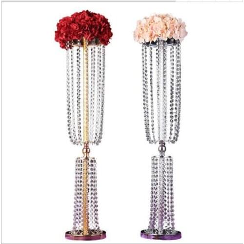 2pcs 80cm tall acrylic crystal wedding road lead wedding centerpiece event wedding decoration/ event party decoration for table