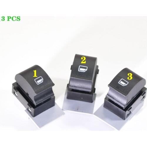 3 PCS Fit A3 A6 C5 1997-2005 Sedan 2.0T Panel Window Switch Lifter 4B0959855A 4B0 959 855 A Passenger Side