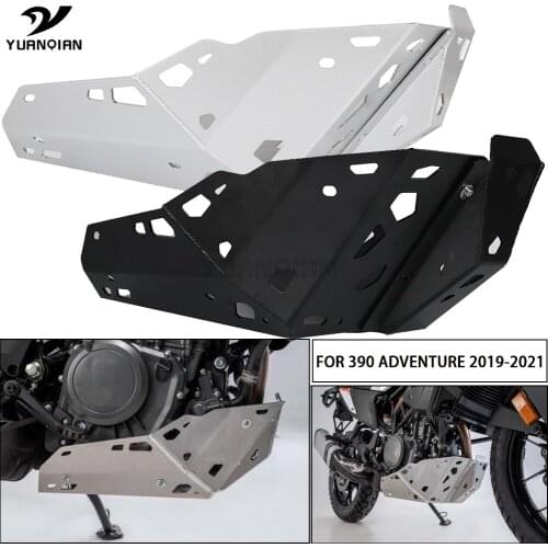 390 ADVENTURE Silver Motorcycle Accessories Aluminium Skid Plate Bash Frame Guard Protection Cover For 390ADVENTURE 2019-2021 19