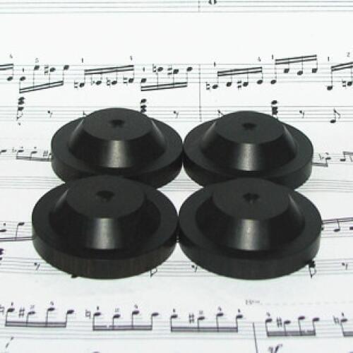 1pcs 43mm *14mm ebony wood large shock tube amplifier speaker Chassis mats feet nailed pad shims