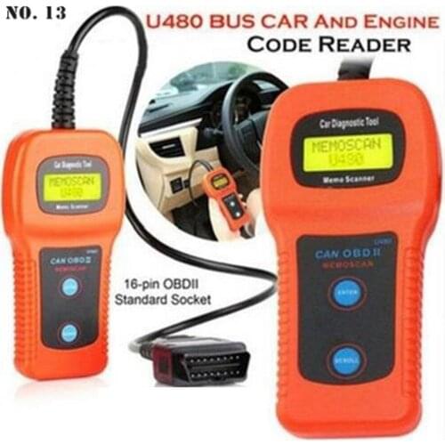 Car Diagnostic Tool U480 Car Diagnostic Instrument LCD Display Car Scanner Car Repair Tools Analysis Tester