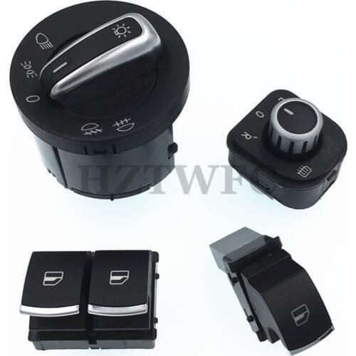 Free Shipping For VW Eos Golf MK5 MK6 GTI RIBBIT R32 Mirror Headlight Window Switch 5K3959857 5ND959855 5ND959565B 5ND941431A