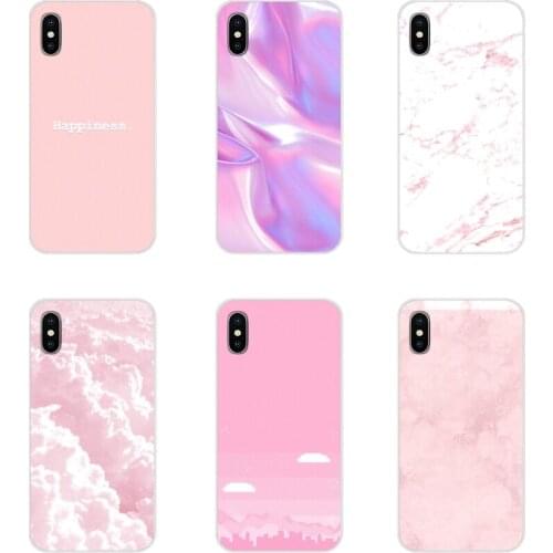 For Samsung Galaxy A3 A5 A7 A9 A8 Star A6 Plus 2018 2015 2016 2017 Accessories Phone Cases Covers Pastel Pink Wallpaper Adorable