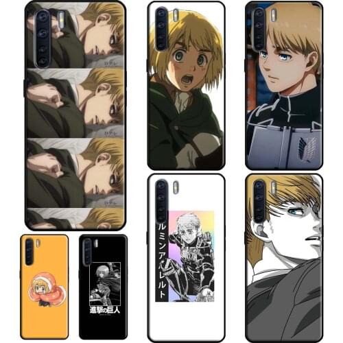 Attack on Titan Armin Arlert For OPPO A53 2020 A5 A9 A31 A15 A52 A72 A83 A91 F5 Reno 2Z 4 Pro A1K A3S A5S Phone Cover