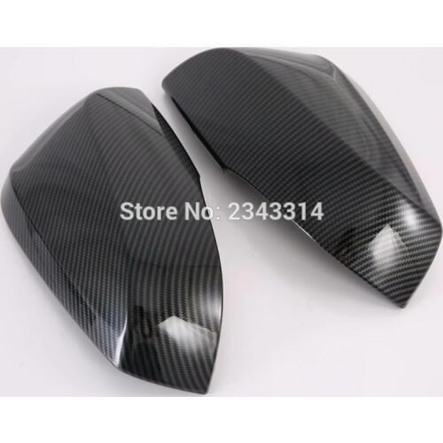 For Toyota Tacoma 2016-2018 2019 ABS Carbon Fiber Door Mirror Cover Rearview Mirror Covers Panel Car Sticker Styling Accessories