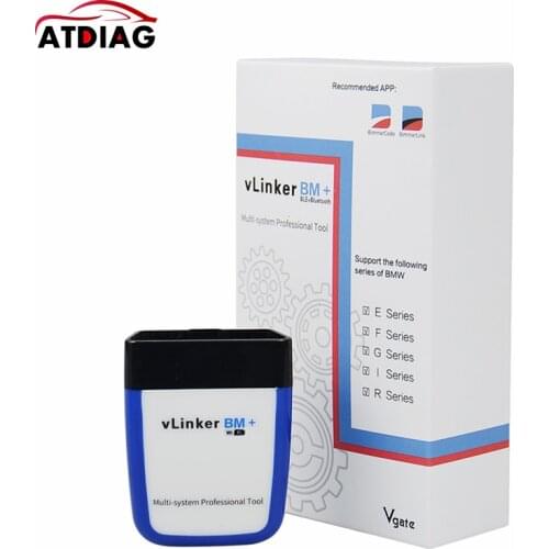 2021 Newest Version Vgate vLinker BM+ ELM327 For BM-W Scanner Bluetooth 4.0 wifi OBD2 Car Diagnostic ELM 327 Auto Tool