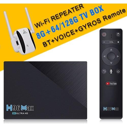H96 Max RK3566 Smart TV Box Up to 8GB RAM 128G dual-band wifi android11.0 bluetooth 4.0 tvbox with wifi repeater