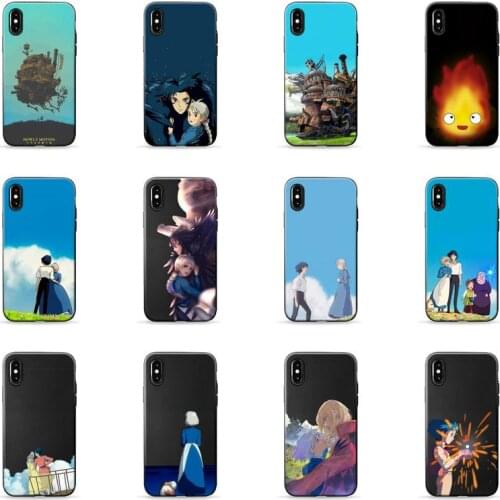 Howls Howls Moving Castle Amine Phone Case for iPhone 7 8 11 12 Pro X XS Max XR Samsung A S 10 20 30 50 70 Plus pro funda