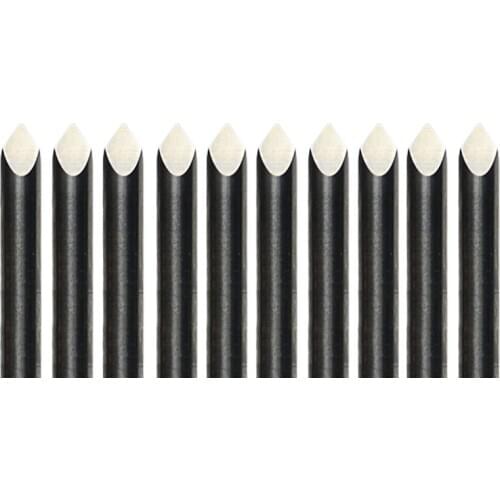 HUHAO 10pcs 3.175mm Dia.,90 Angle, 0.2mm Tip, 3 Edge Carbide Woodworking Tools, Engraving Bits for CNC Router Machine