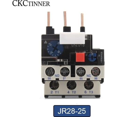 JR28-25 Thermal Overload Relay LR2D13 Adjustable thermal relay Electric Relays 1.6A 2.5A 4A 6A 8A 10A 13A 18A 25A