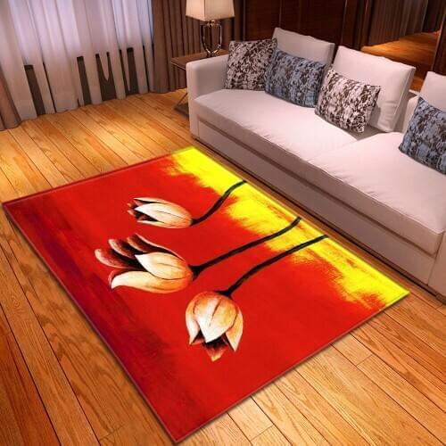 Beautiful Flower pattern Carpets for Living Room Bedroom Area Rug Modern Flowers 3D Printed Hallway Carpet Child Play Floor Mats