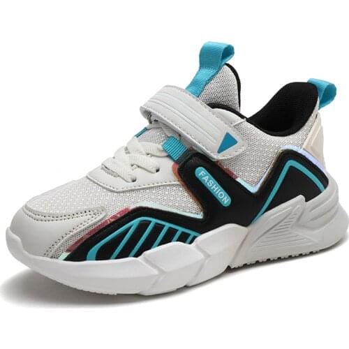 Sport Boys Sneakers Kids Shoes For Girls Sneakers Children Casual Shoes Breathable Mesh Fashion Hook&Loop School tenis menino