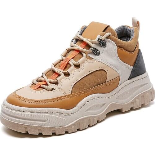 Mens Chunky Sneakers Thick Platform Casual Running Sport Shoes Fashion Men Vulcanize Shoes Breathable Male Tenis Trainers