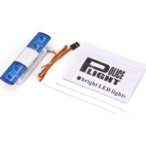 Hot RC Car Accessories Led Police Flash Light Alarming Light Lamp for 1/10 1/8 HSP Traxxas TAMIYA CC01 Axial SCX10 D90 Model Car