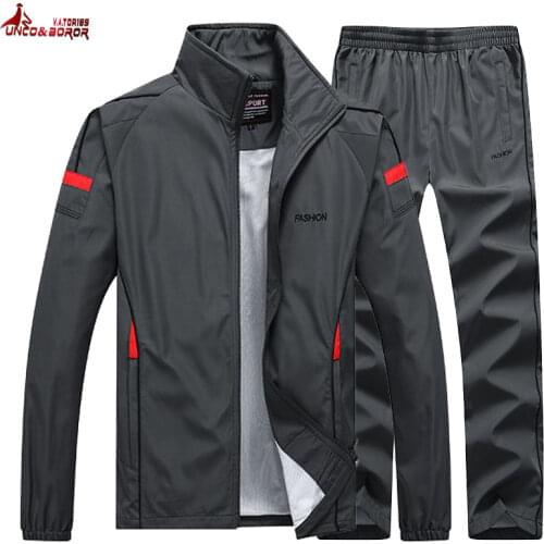 Men`s sportswear Tracksuit Men Hoodies 2 pcs Set Mens Sweat Suit Sweatshirts Pants Male Jogging Fitness Training Suits clothing