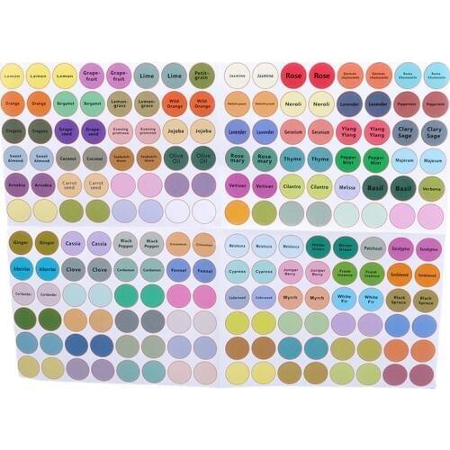 1 Piece 2020 New Hot Sale Label Round Label Sticker Glue Bottle Decal Label Essential Oil Bottle Sticker