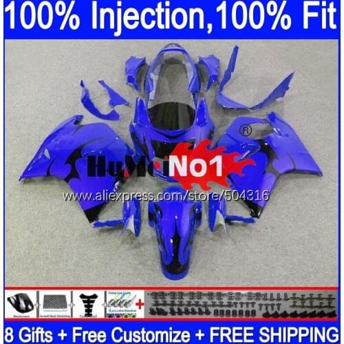 Blackbird For HONDA CBR 1100 XX CBR1100XX Blue&flames 92MC.26 CBR1100XX 1996 1997 1998 1999 2000 2001 96 97 98 99 00 01 Fairing