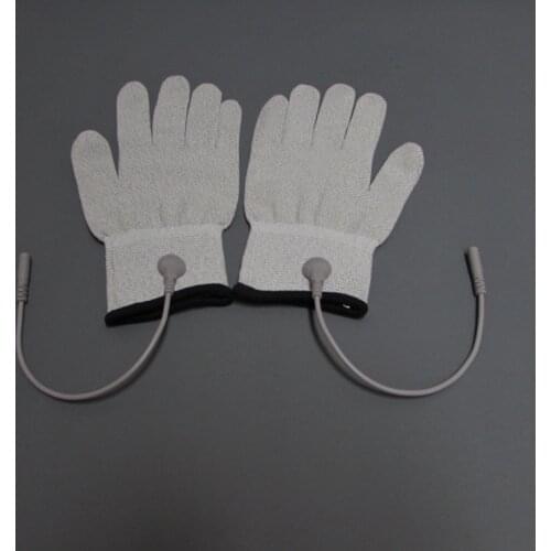 JYTOP DDS conductive electrotherapy gloves instrument gloves beauty salon gloves electrode a pair of free adapter cable