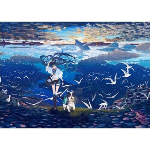 Customize Personalized Jigsaw Puzzle 1000 Pieces Animation Cartoon Educational Toys for Adults Children Creative Birthday Gifts