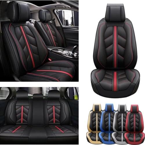 5Seats Luxury Leather Car Seat Cover For Lincoln MKZ MKS MKX MKT LS Continental Navigator Automobile Seat Protection Cover