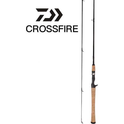 DAIWA Fishing Rod CROSSFIRE Spinning/Casting Fishing Rod Fast Action M MH Power 1.83M 1.98M 2.13M Aluminum Carbon Fishing Stick