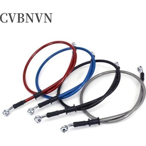 50cm-120cm Motorcycle brake Hose Braided Steel Brake Clutch Oil Hose Line Pipe Fit ATV Dirt Pit Bike Car-Styling 4 Color Hot