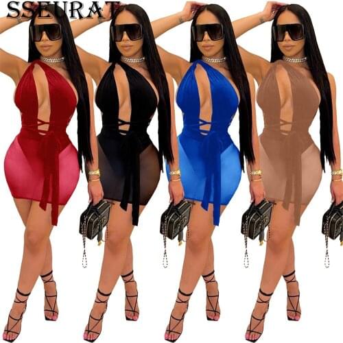 SSEURAT Off-the-shoulder Summer Dresses