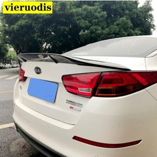 Car-styling R style luster Carbon Fiber/FRP Rear Trunk Spoiler Wing fit For KIA k5 Optima 2014 2015