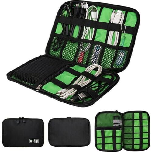 Gadget Organizer USB Cable Storage Bag Travel Digital Electronic Accessories Pouch Case USB Charger Power Bank Holder Kit Bag
