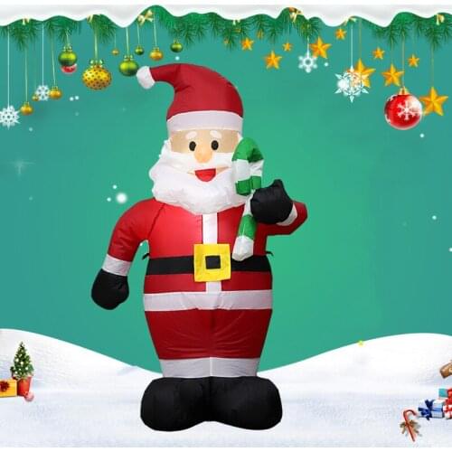 LED Christmas Inflatable Santa Claus Indoor Outdoot Decorations Blow Up Toy Garden Lawn Decor for Christmas New Year Party
