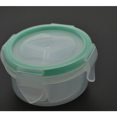 Moisture-proof Sealed Portable Round Weekly Travel Portable Health Storage Pill Box Plastic Pill Case